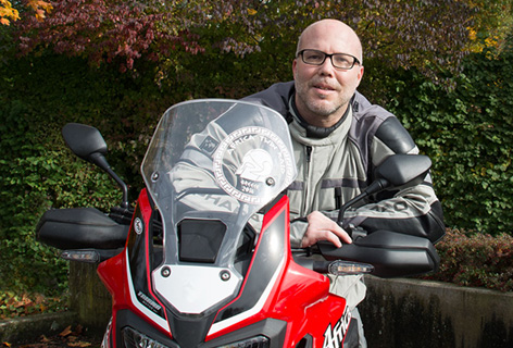 Christian Seyboldt privat auf seinem Motorrad - n c ag