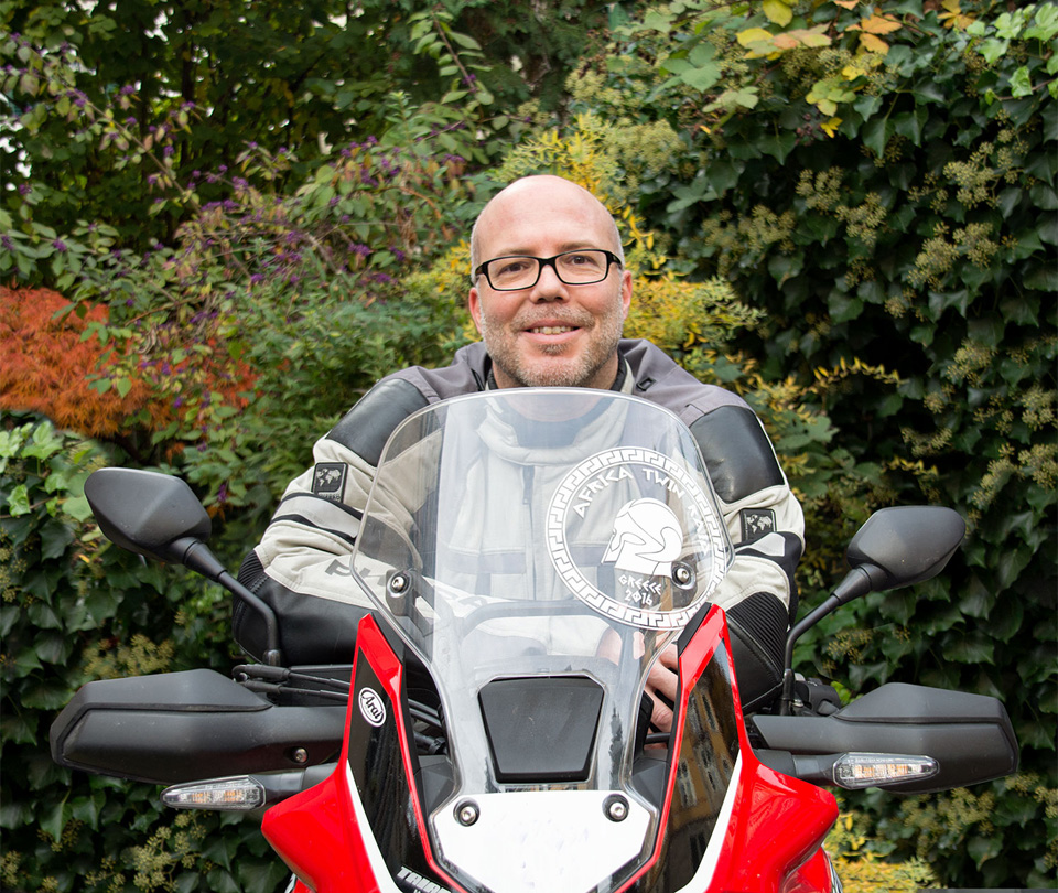 Christian Seyboldt privat auf seinem Motorrad - n c ag