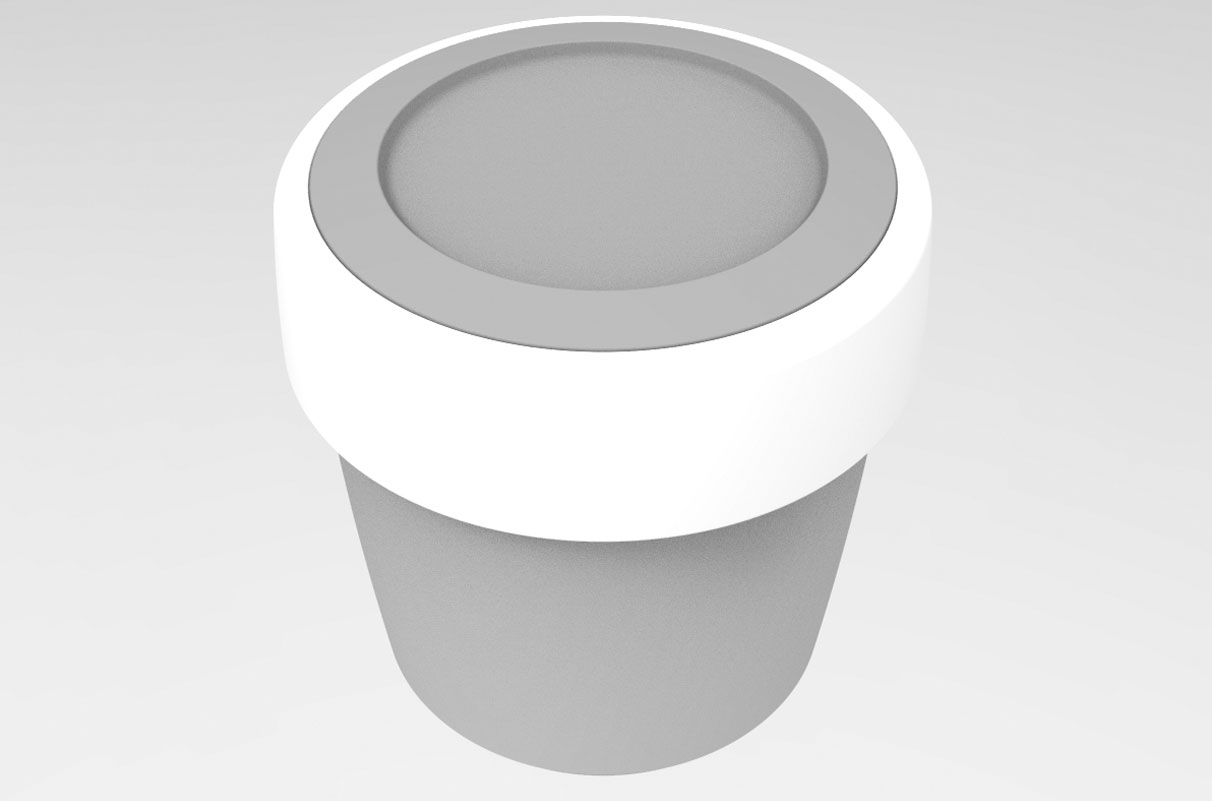 3D model of a cup with lid as reference for 3d rendering - n c ag
